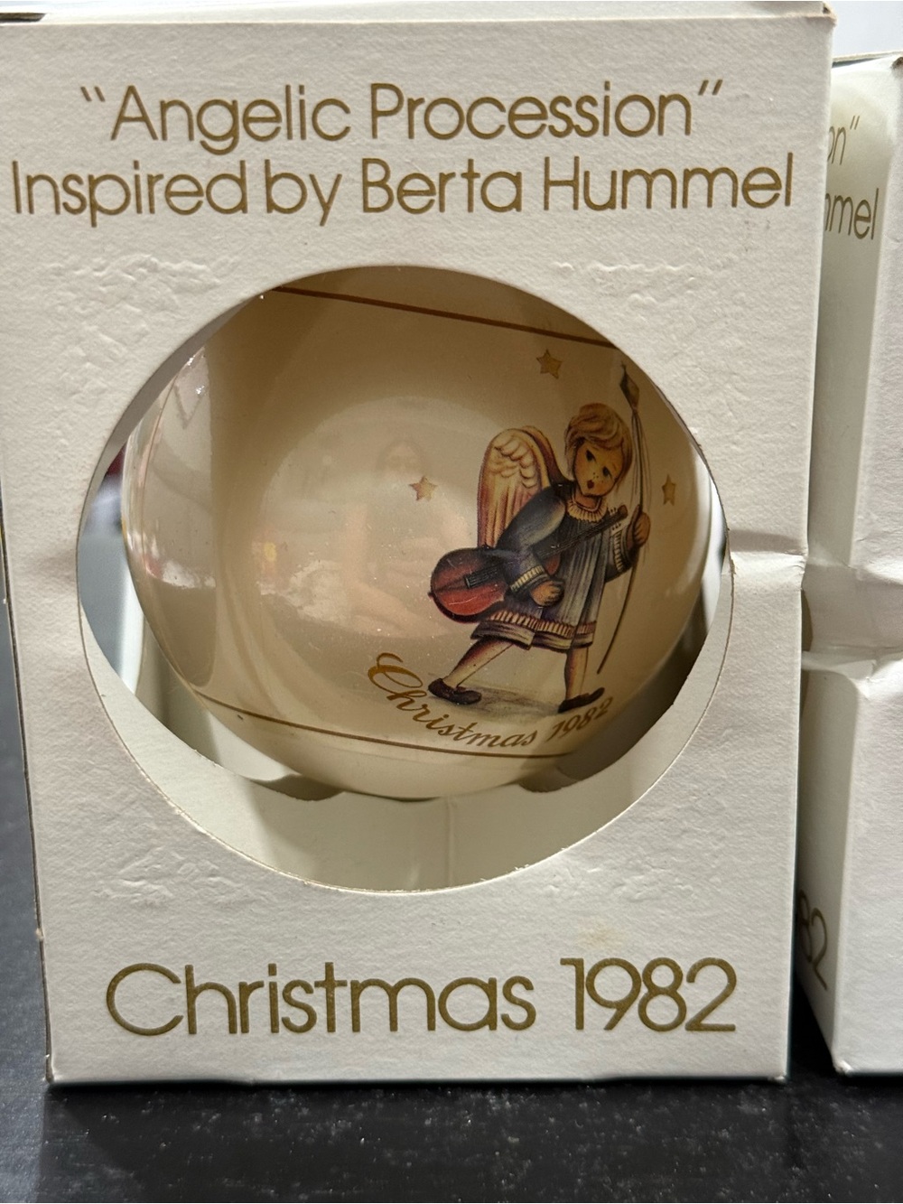 Schmid Berta Hummel Christmas ornament bulb ball 1982 Angelic Procession